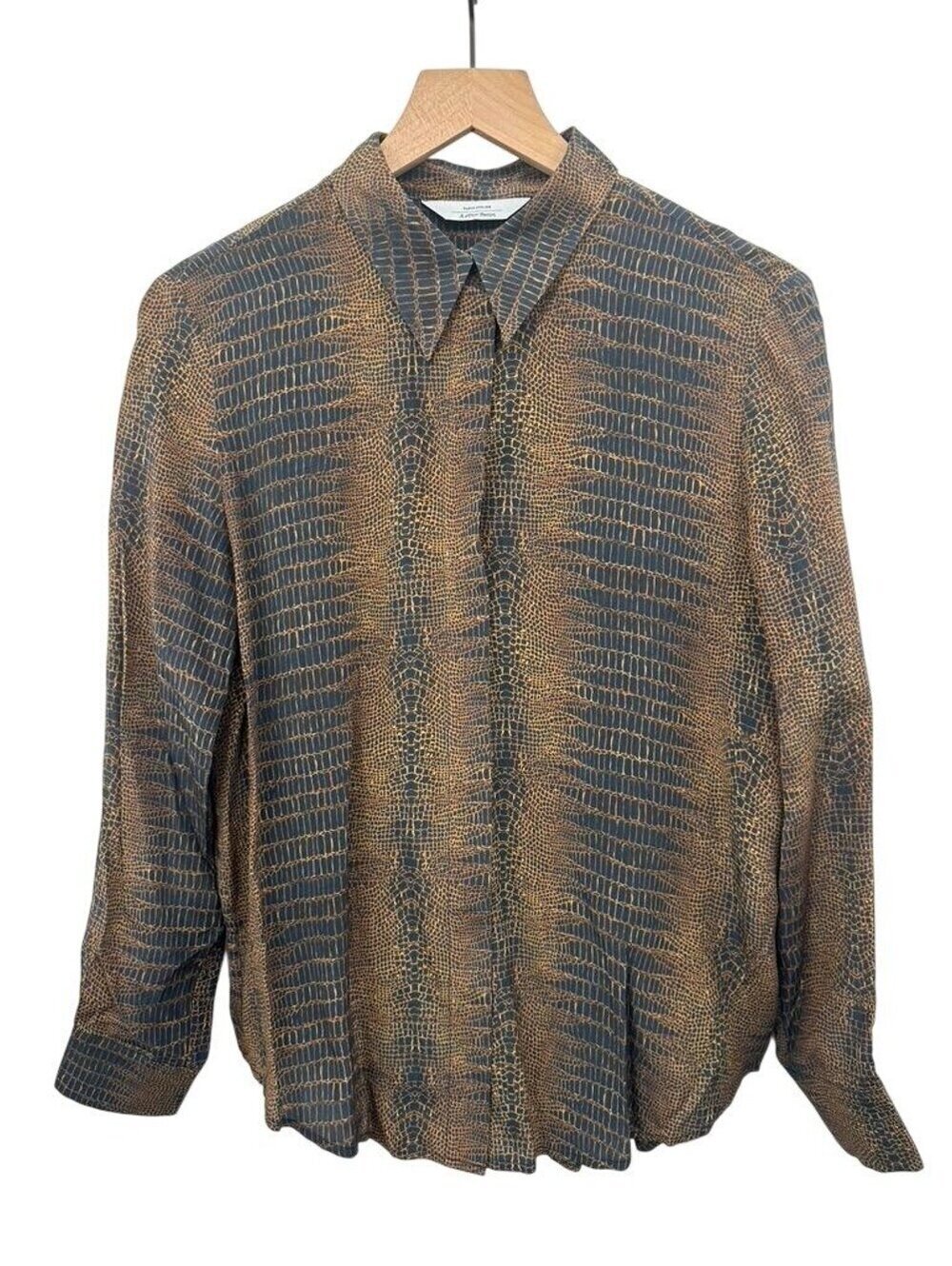 & OTHER STORIES Croco Button Up Shirt